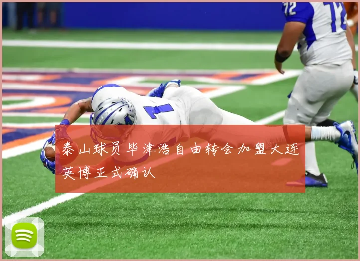 泰山球员毕津浩自由转会加盟大连英博正式确认